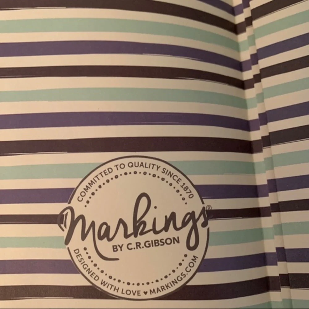 leather aqua Journal by C.R GIBSON 192 pages